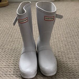 Hunter Kids Classic White Rain Boots